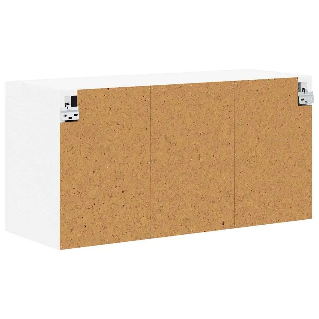 Wall Cabinet Modern White 80x31x40cm Engineered Wood