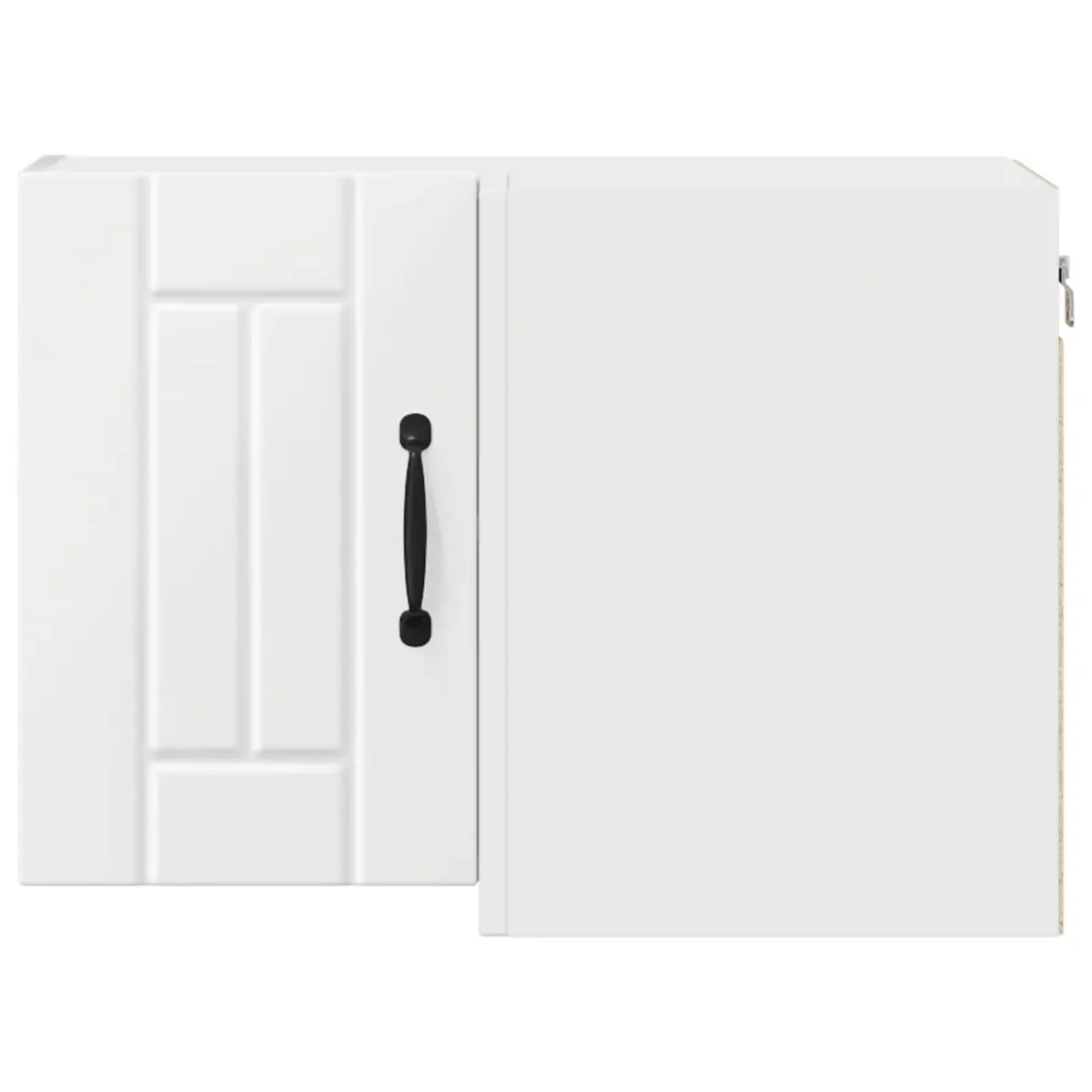 Corner Wall Cabinet White Engineered Wood 57x57x40cm