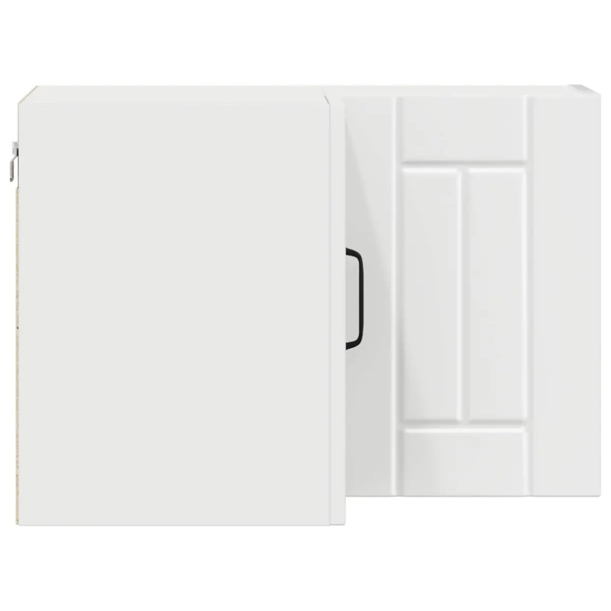 Corner Wall Cabinet White Engineered Wood 57x57x40cm