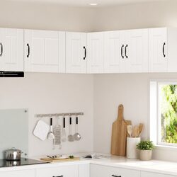 High Gloss White Corner Wall Cabinet for Kitchen