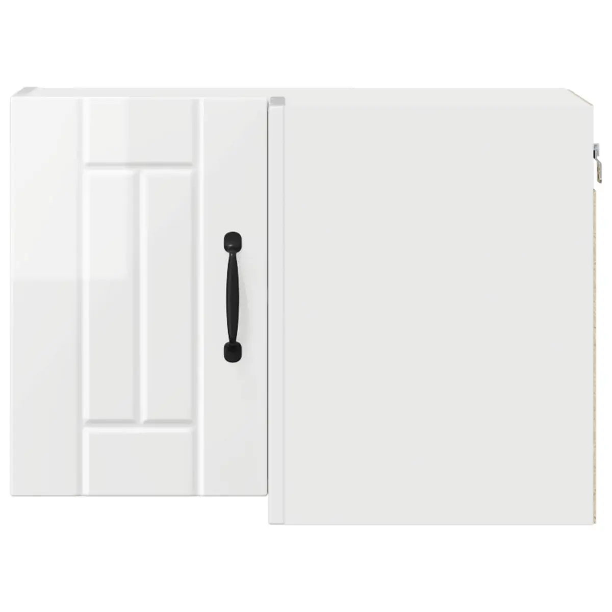 High Gloss White Corner Wall Cabinet for Kitchen