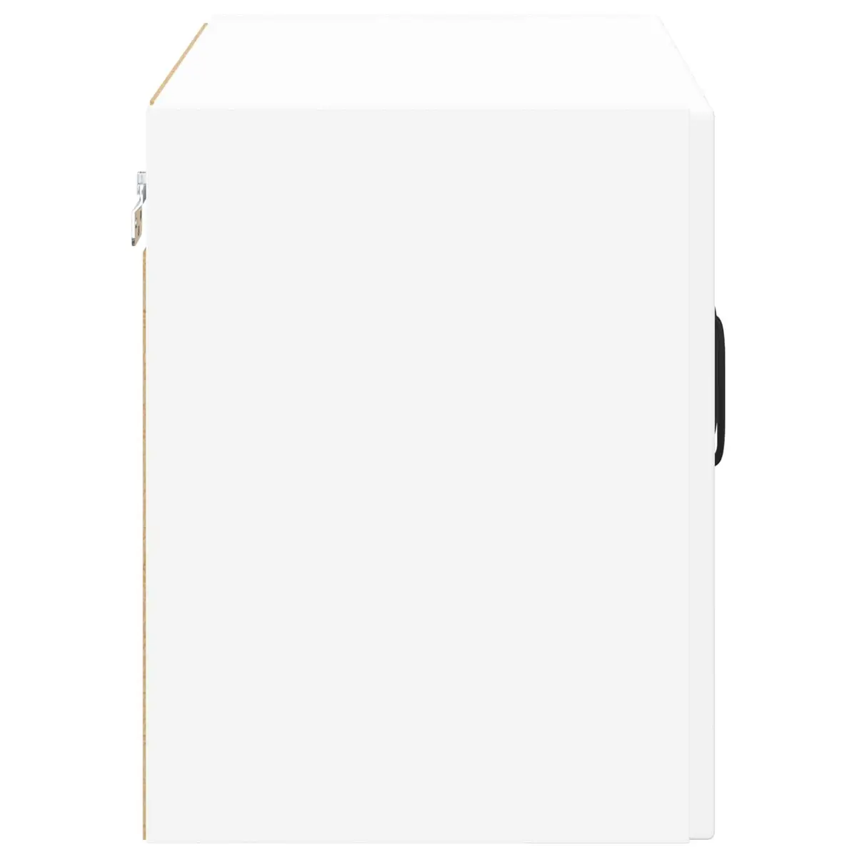 White Glass Wall Cabinet for Kitchen Storage 60x31x40cm