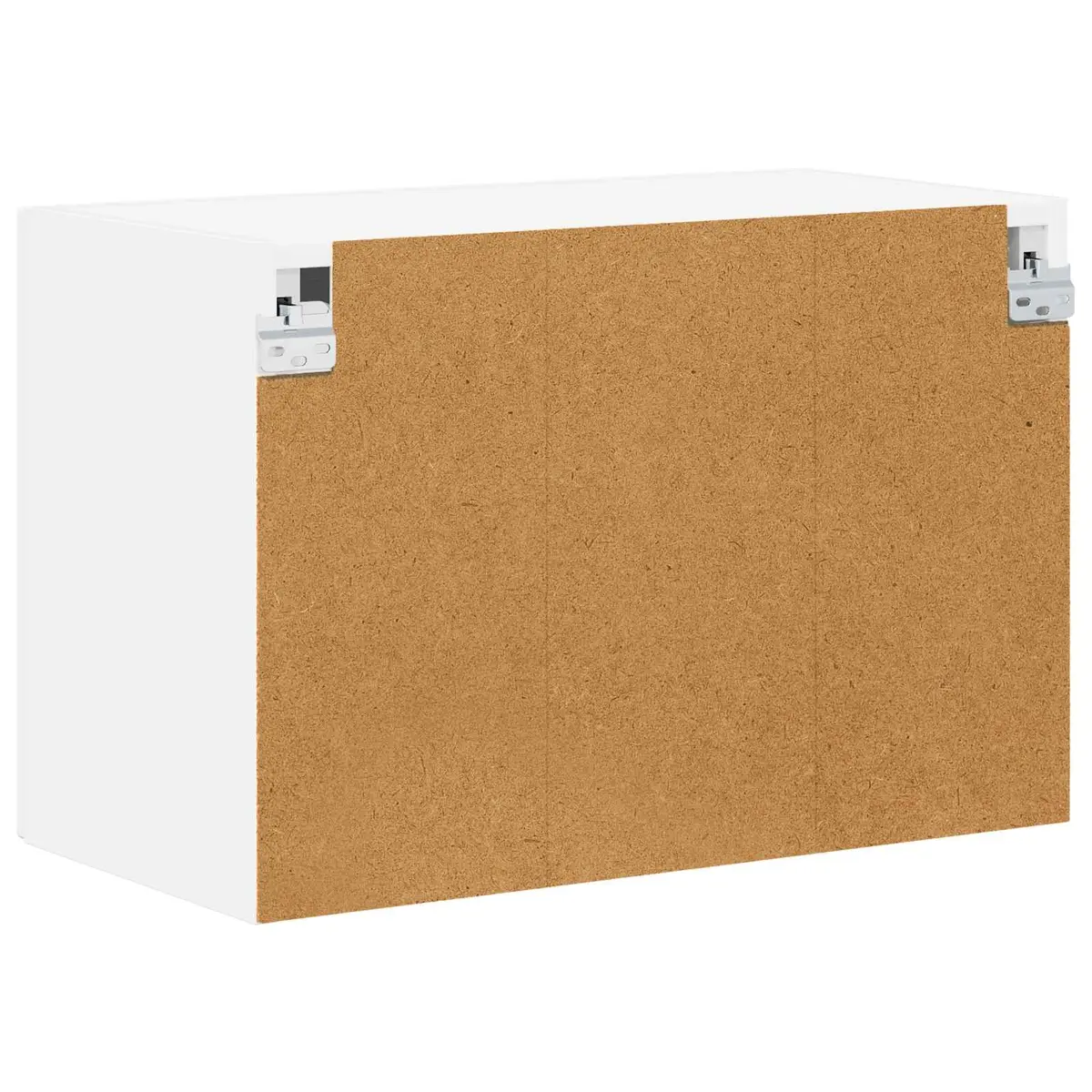 White Glass Wall Cabinet for Kitchen Storage 60x31x40cm