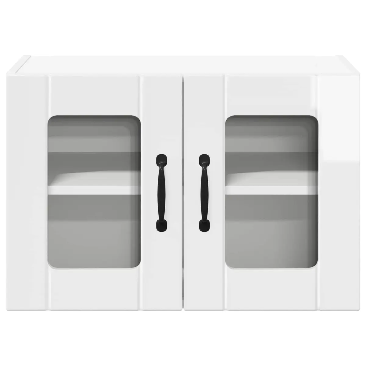 Engineered Wood Wall-Mounted Kitchen Storage Cabinet High Gloss White 60x31x40cm