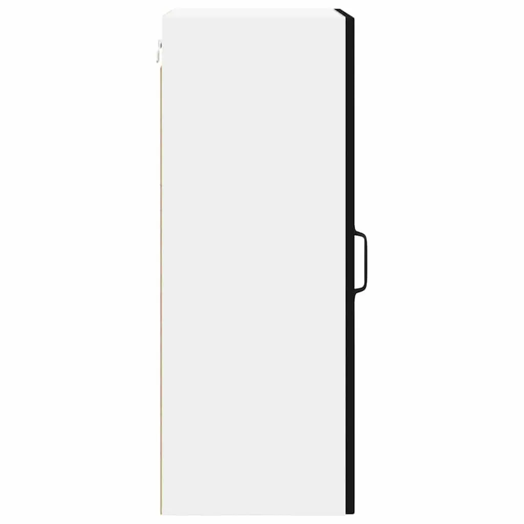 Black Wooden Wall Glass Cabinet for Kitchen Display