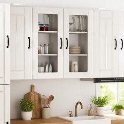 Sleek High Gloss White Wall Storage Cabinet