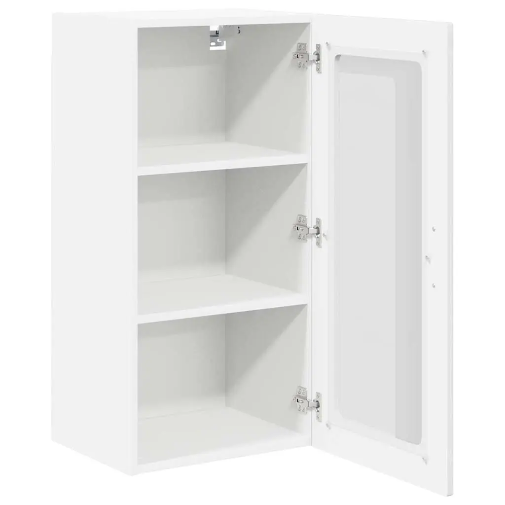 High Gloss White Wall Glass Cabinets for Kitchen Storage