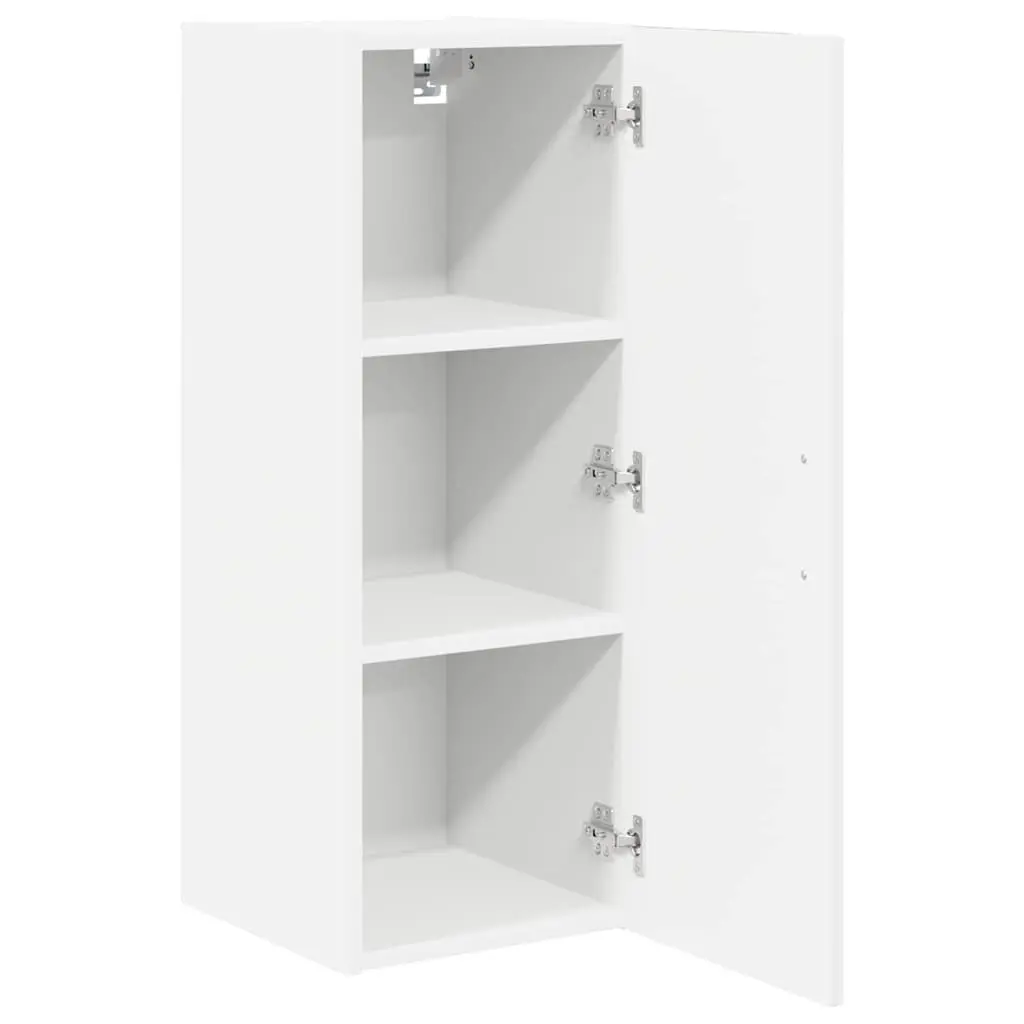 Wall Cabinet White Modern 30 x 31 x 80 cm Engineered Wood
