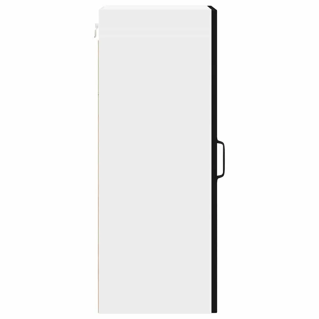 Wall Cabinet Black Engineered Wood 30 x 31 x 80 cm
