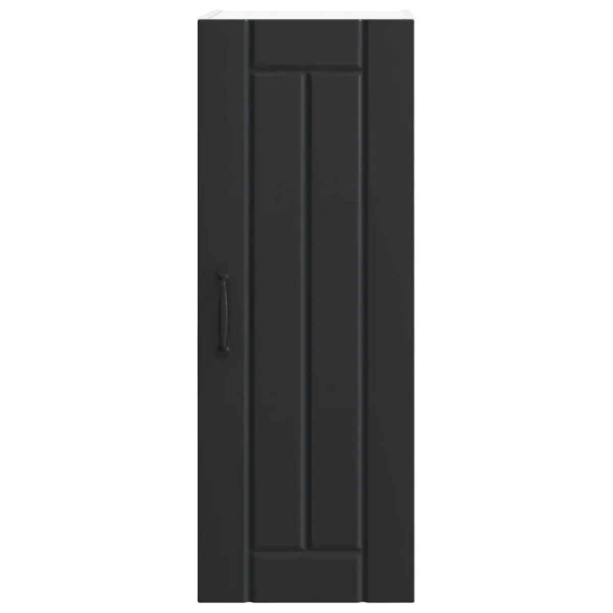 Black Wall Cabinet Set for Kitchen Storage 30 x 31 x 80 cm