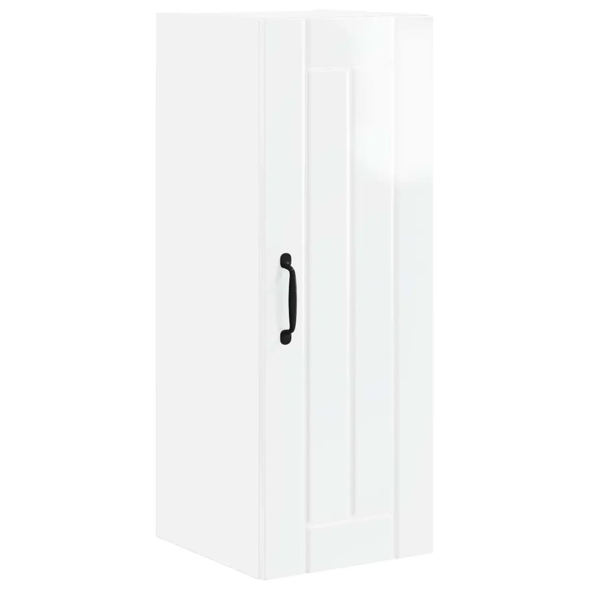 High Gloss White Wall Cabinet Set for Kitchen Storage