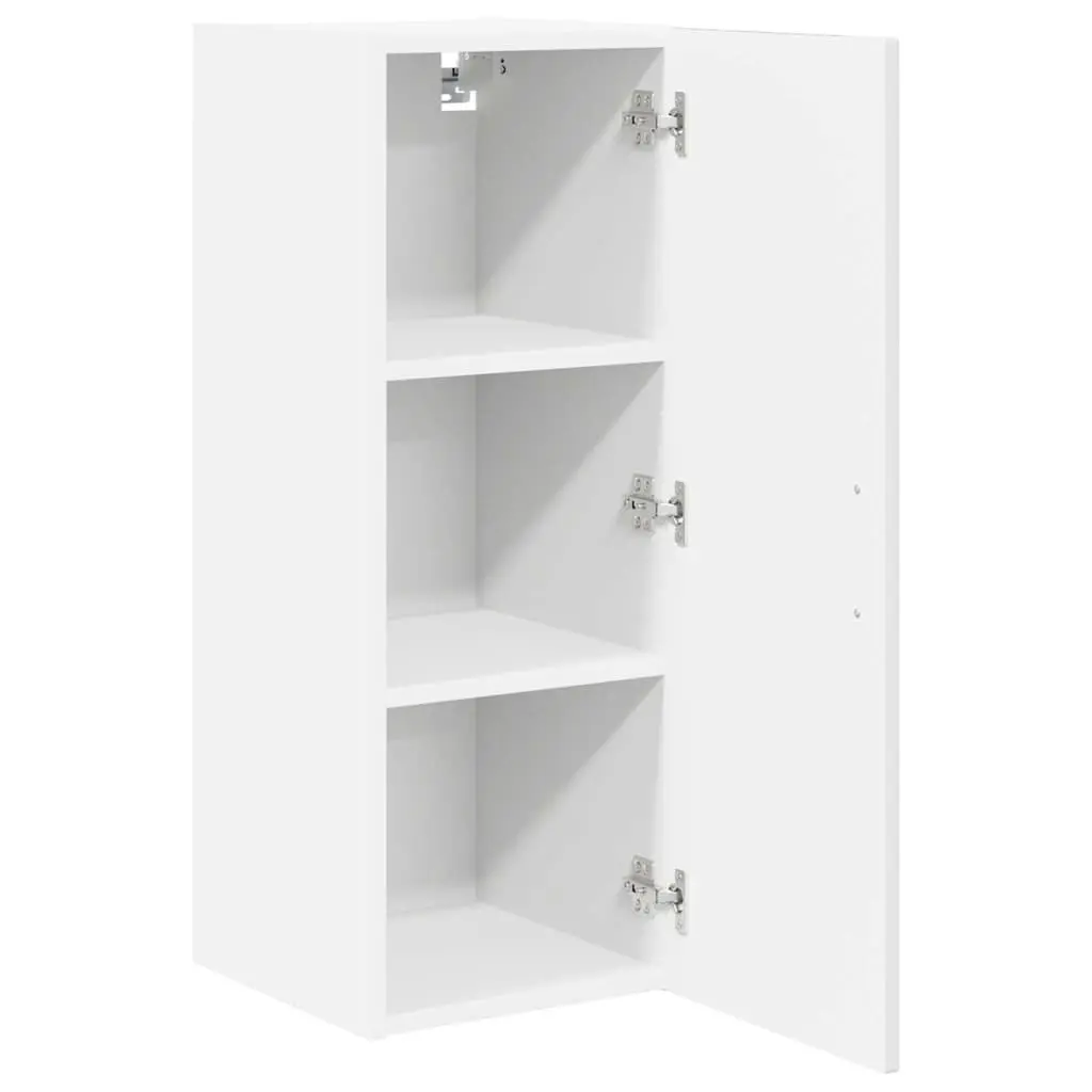 High Gloss White Wall Cabinet Set for Kitchen Storage