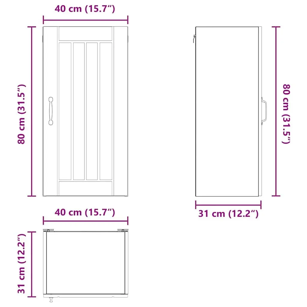 High Gloss White Kitchen Wall Cabinet for Storage