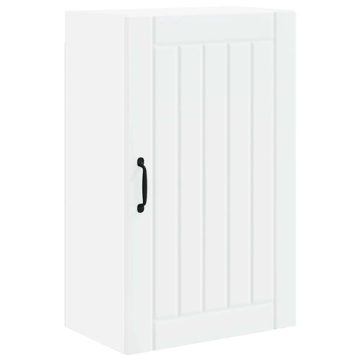 White Engineered Wood Wall Cabinet Kitchen Storage Unit 50 x 31 x 80 cm Modern