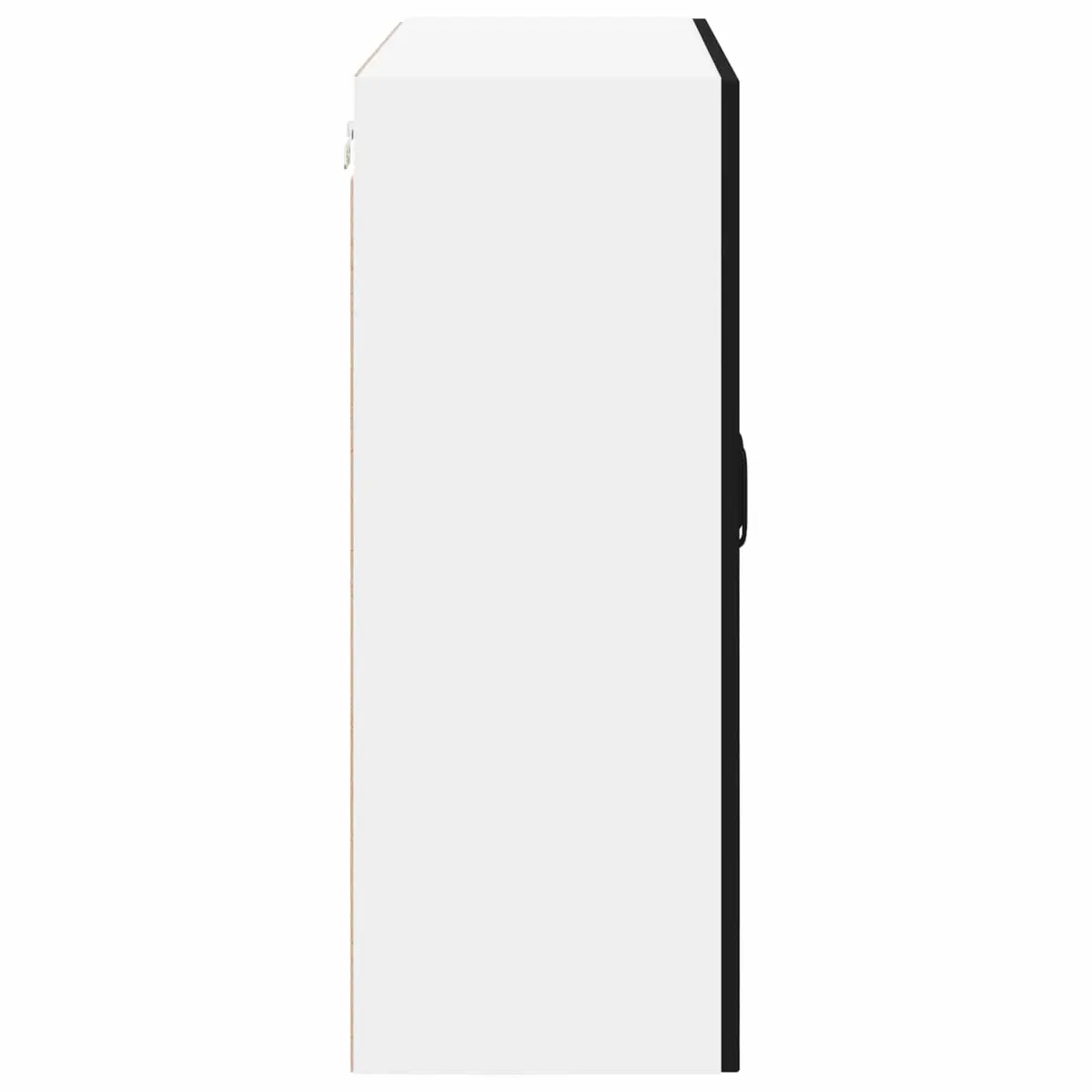 Black Wall Cabinet for Kitchen Storage 80x31x80cm