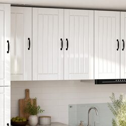 Elegant High Gloss White Wall Cabinet for Kitchens