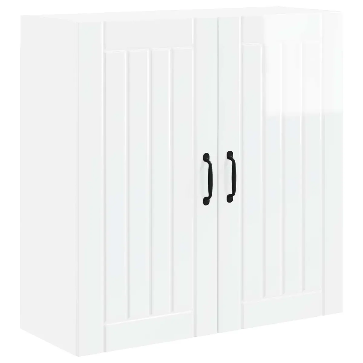 High Gloss White Wall Cabinet for Kitchens