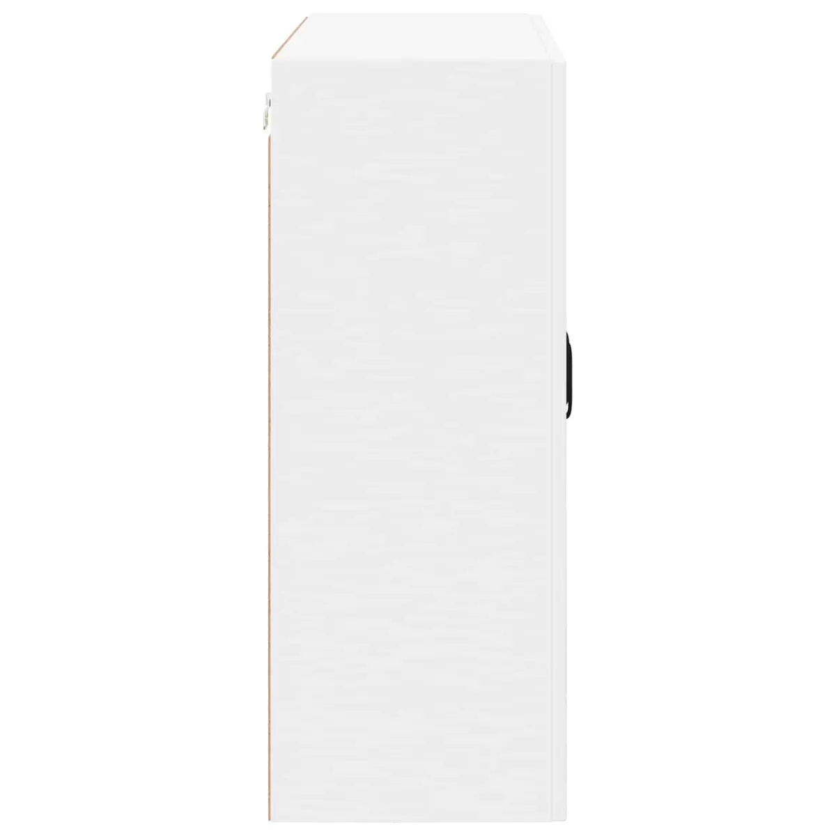 White Wall-Mounted Glass Cabinet 80x31x80cm