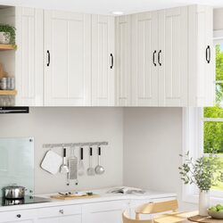High Gloss White Wall Corner Cabinet for Modern Kitchens