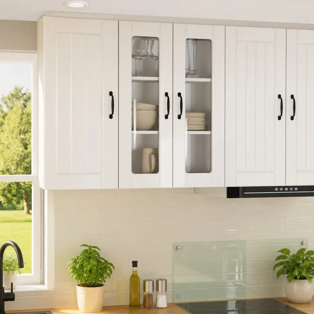 Wall Cabinet High Gloss White Rectangular 60x31x80cm Engineered Wood