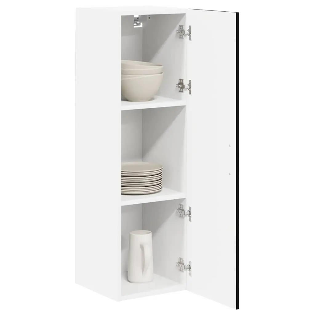 Black Wall Cabinet for Kitchen Storage