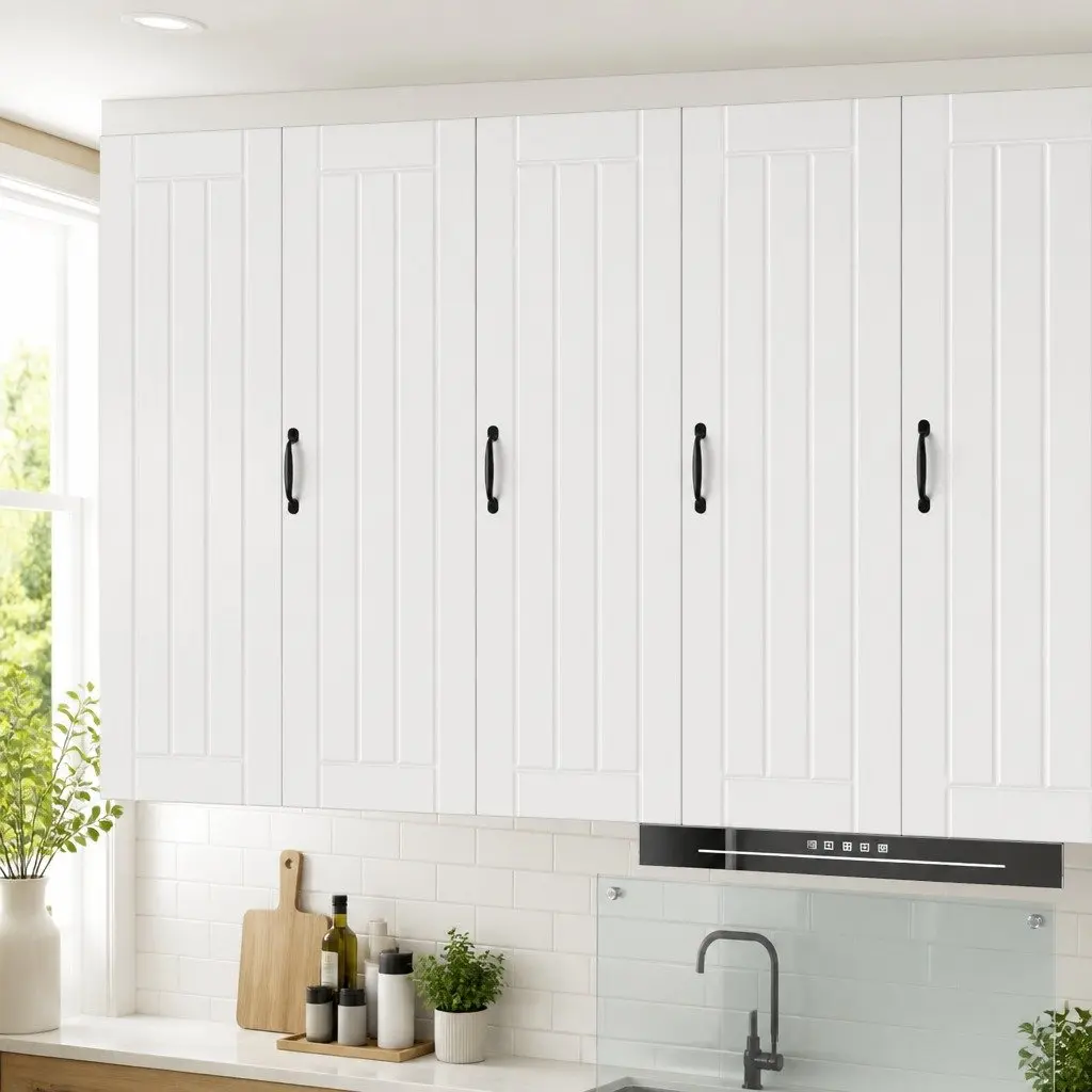 White Engineered Wood Wall Cabinet