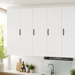 Modern White Engineered Wood Wall Cabinet