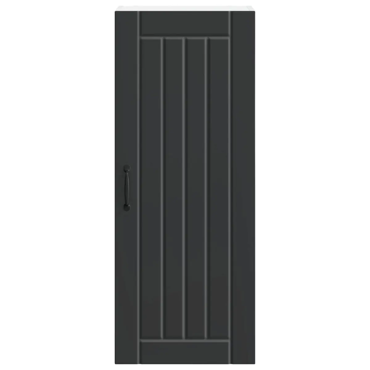 Black Wall Cabinet for Kitchen Storage and Dishwasher Panel