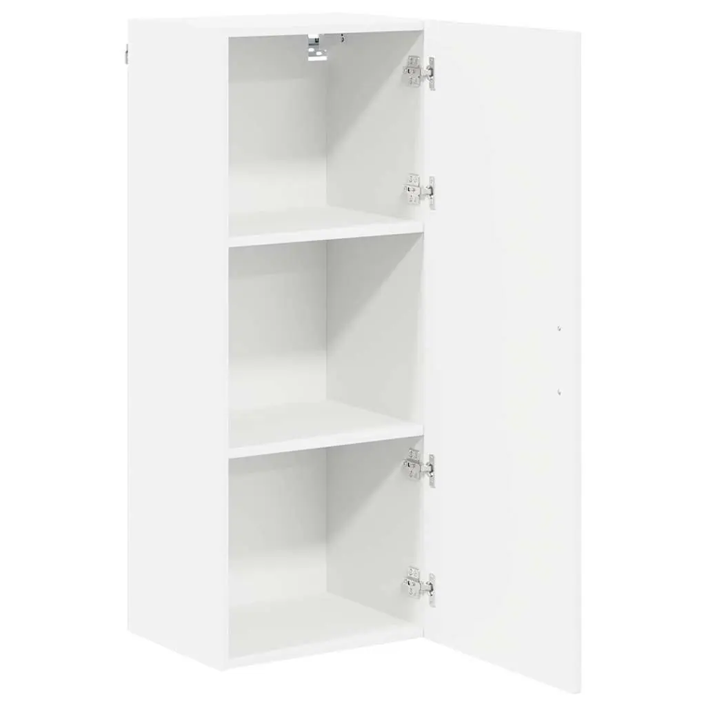 Wall Cabinet High Gloss White Modern Engineered Wood 40 x 31 x 100 cm