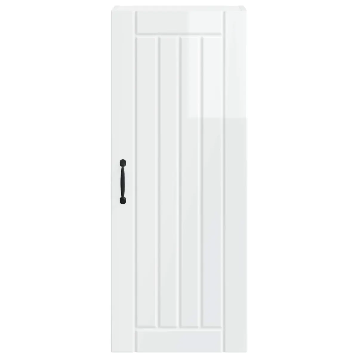 Wall Cabinet High Gloss White Modern Engineered Wood 40 x 31 x 100 cm