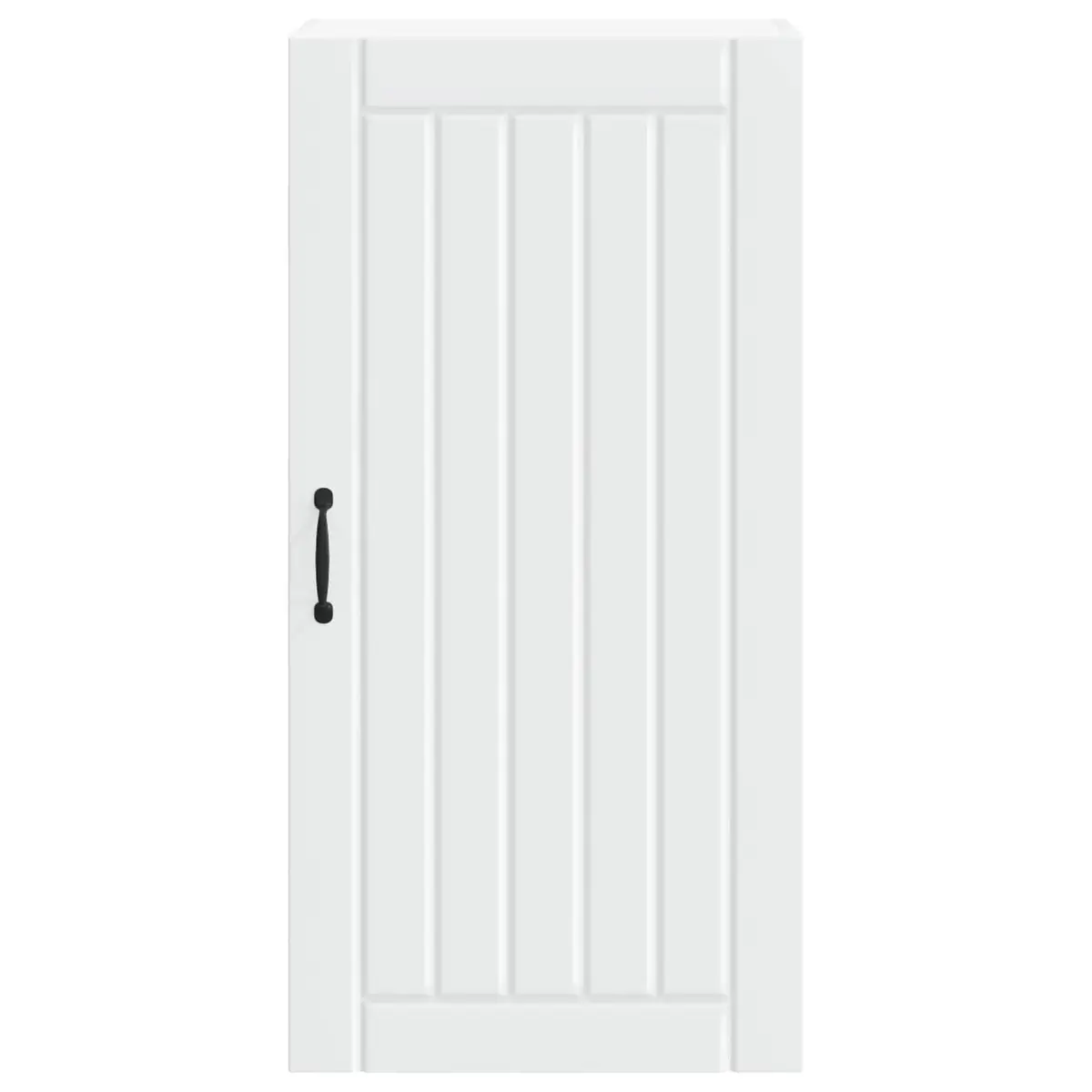 White Engineered Wood Wall Cabinet Dishwasher Panel