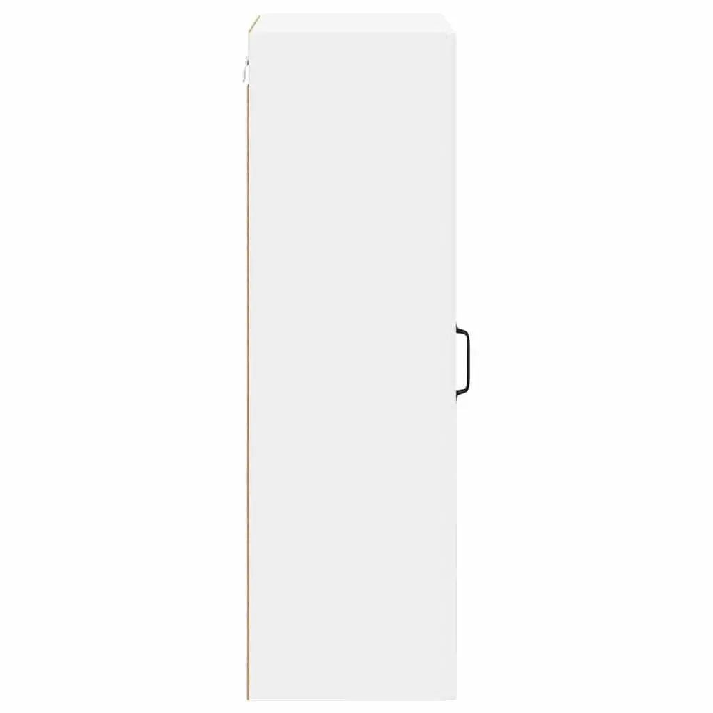 White Engineered Wood Wall Cabinet Dishwasher Panel