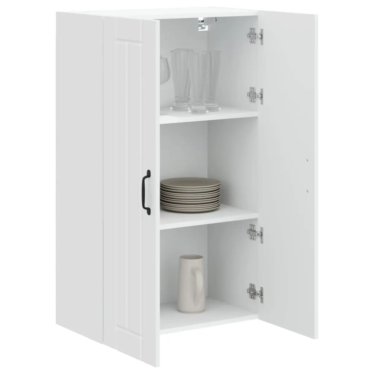 White Wall Cabinet for Kitchen Storage
