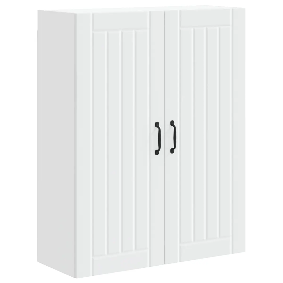 White Engineered Wood Dishwasher Panel Kitchen Cabinet 80 x 31 x 100 cm Modern