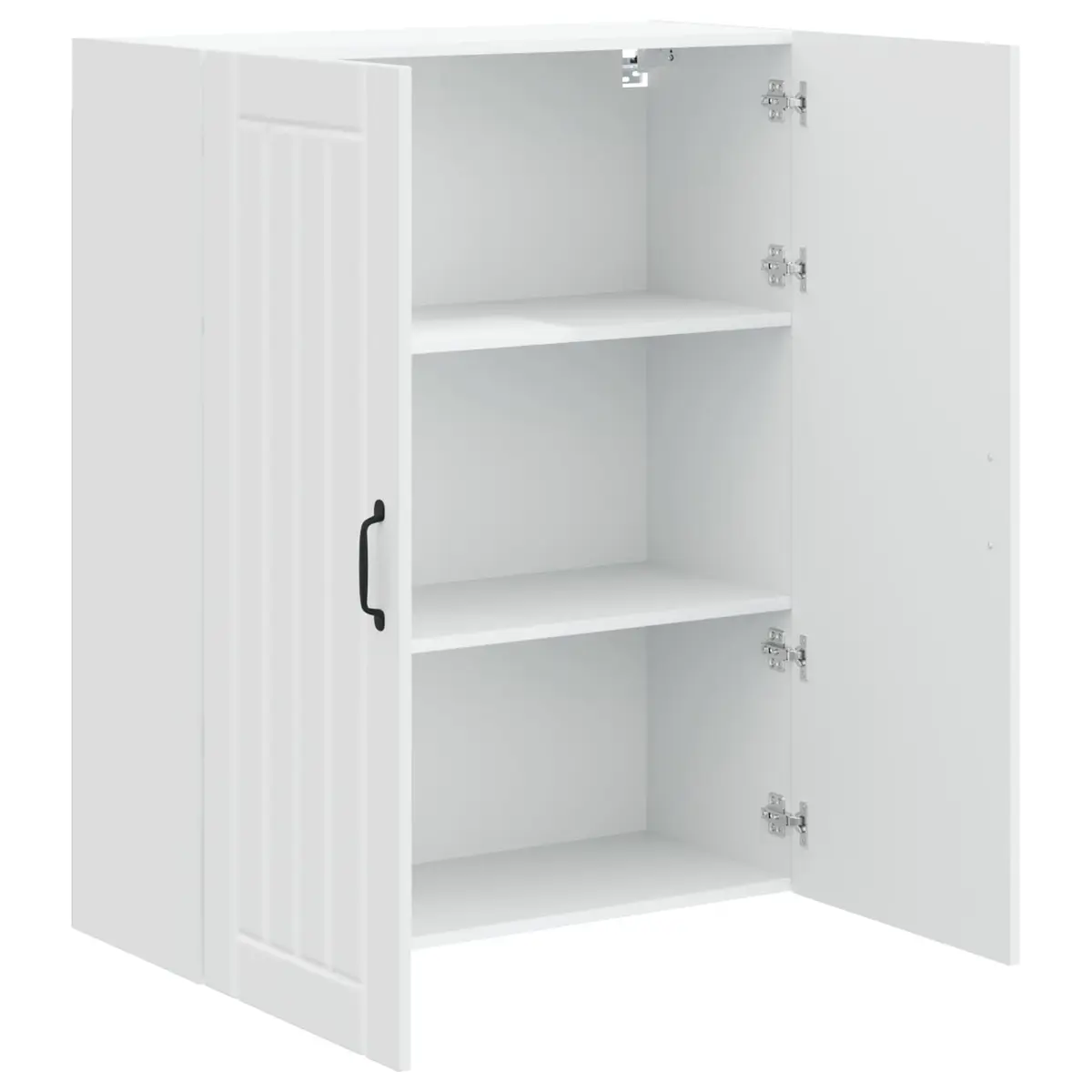 White Engineered Wood Dishwasher Panel Kitchen Cabinet 80 x 31 x 100 cm Modern
