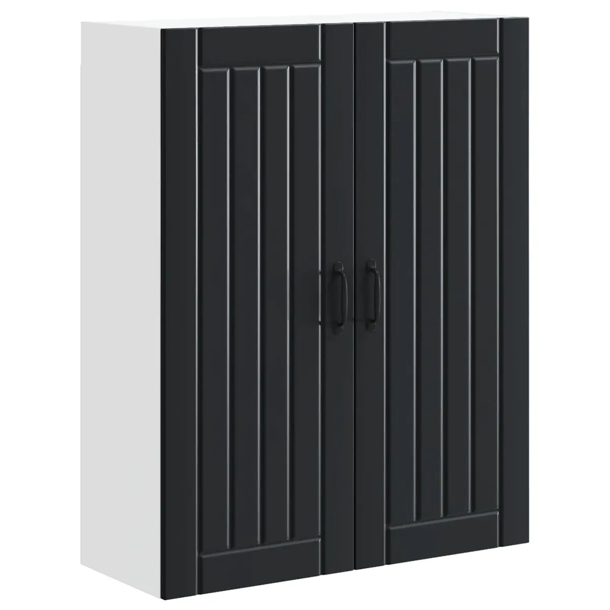 Black Wall Cabinet for Kitchen Storage