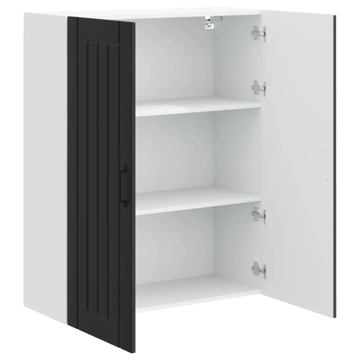 Black Wall Cabinet for Kitchen Storage