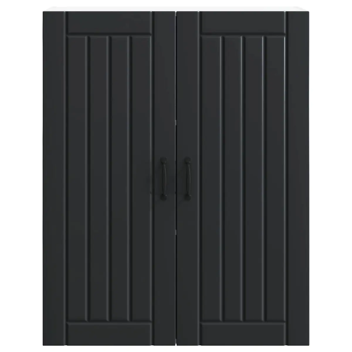 Black Wall Cabinet for Kitchen Storage