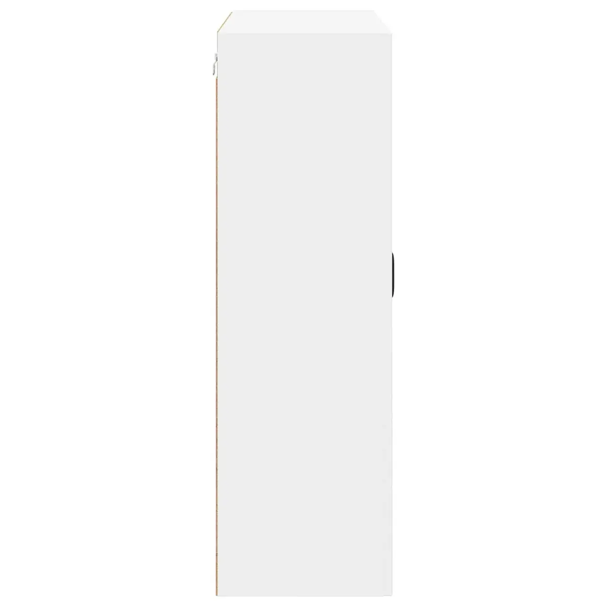 Wall Glass Cabinet White 80 x 31 x 100 cm Engineered Wood Modern Kitchen Storage Unit