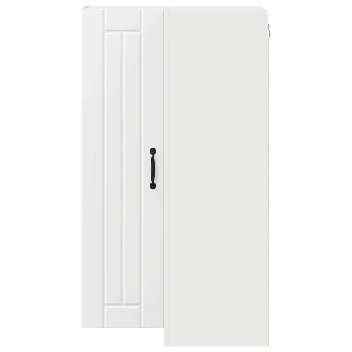 White Wooden Corner Cabinet for Kitchen Storage