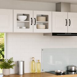 Charming Wall Glass Cabinet for Kitchen Storage - 2 Pcs