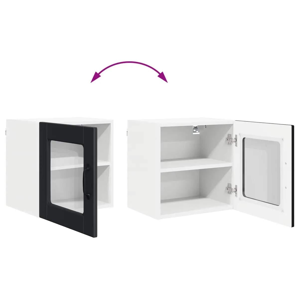 Wall Cabinet Black 40x31x40cm Engineered Wood