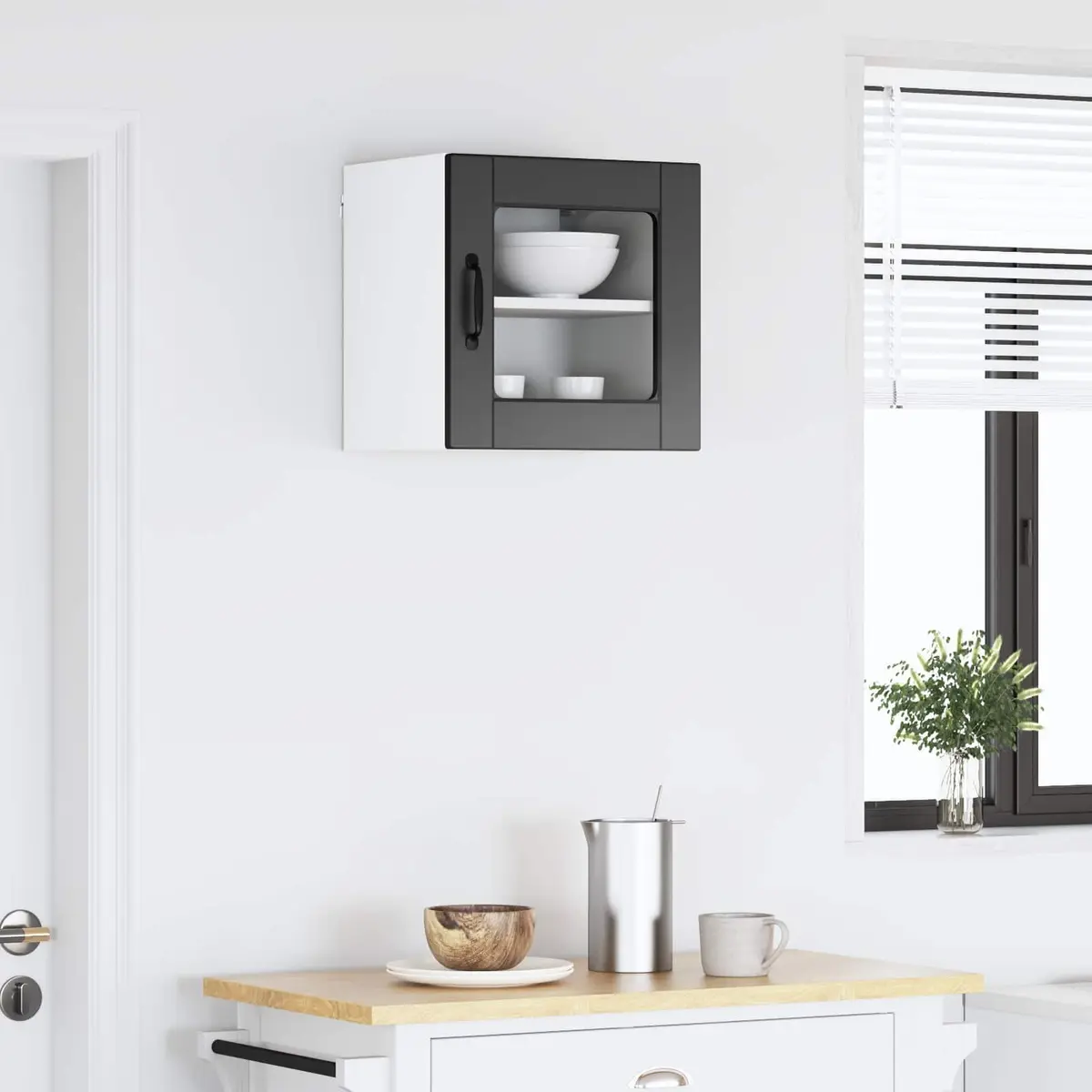 Wall Cabinet Black 40x31x40cm Engineered Wood
