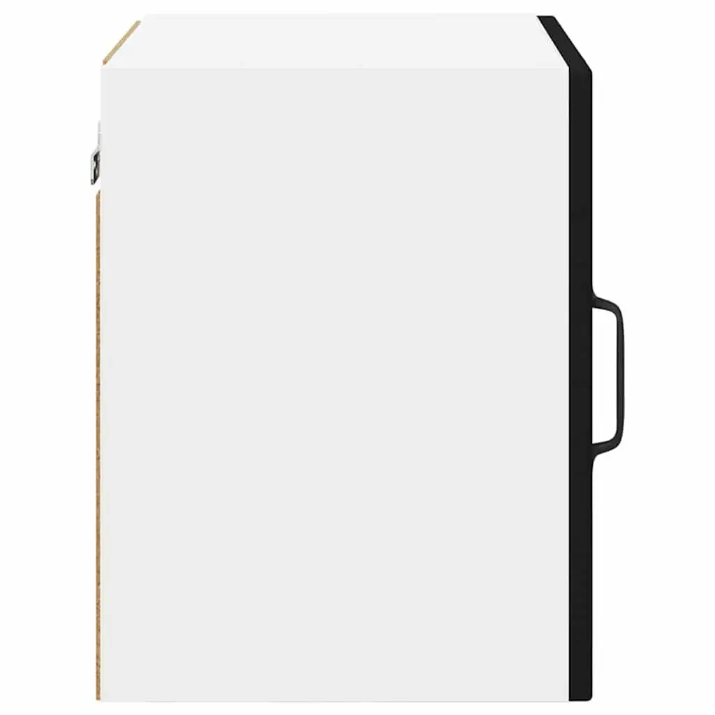 Black Wall Glass Cabinet for Kitchen Storage