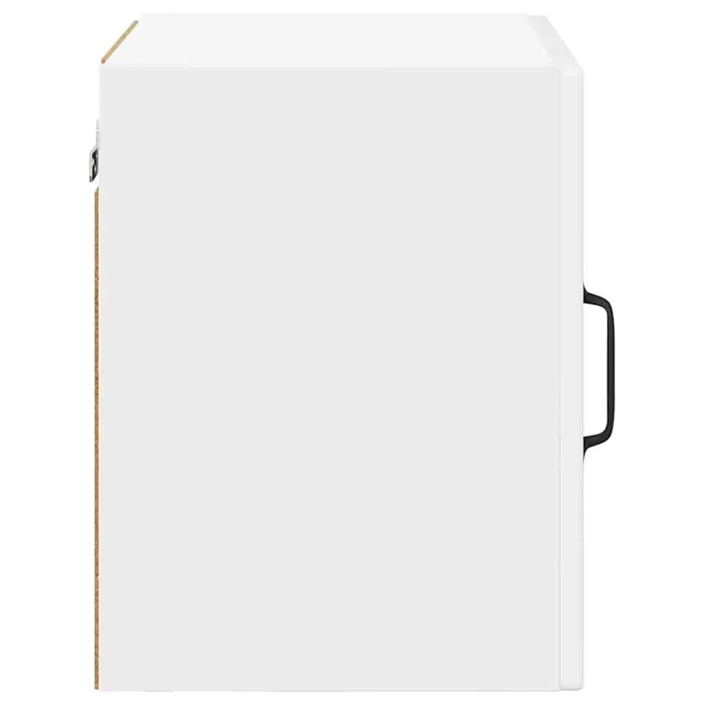 Wall Glass Cabinet PORTO High Gloss White Kitchen Storage 2 pcs 40x31x40cm