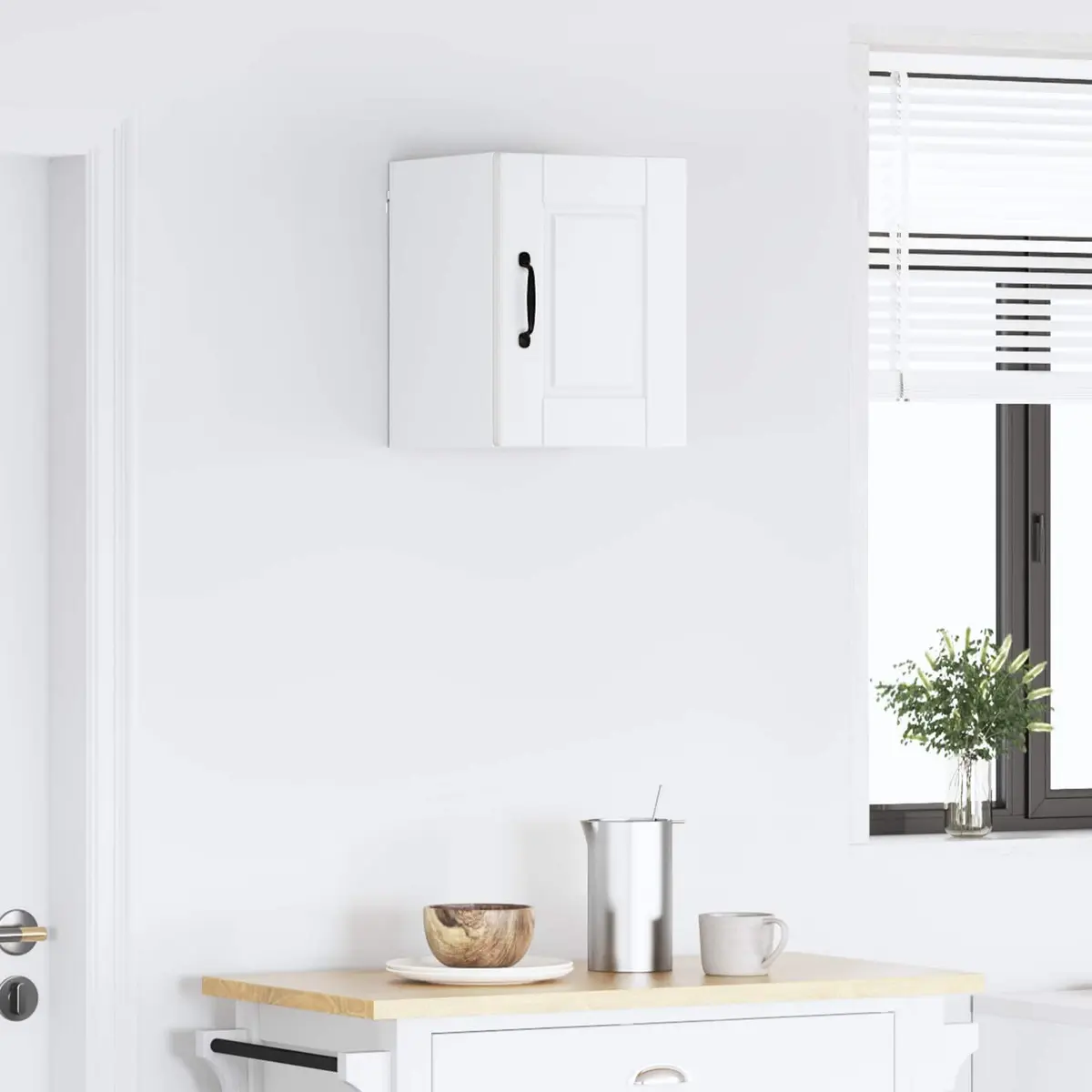 Wall Cabinet Modern White 30 x 31 x 40 cm Engineered Wood