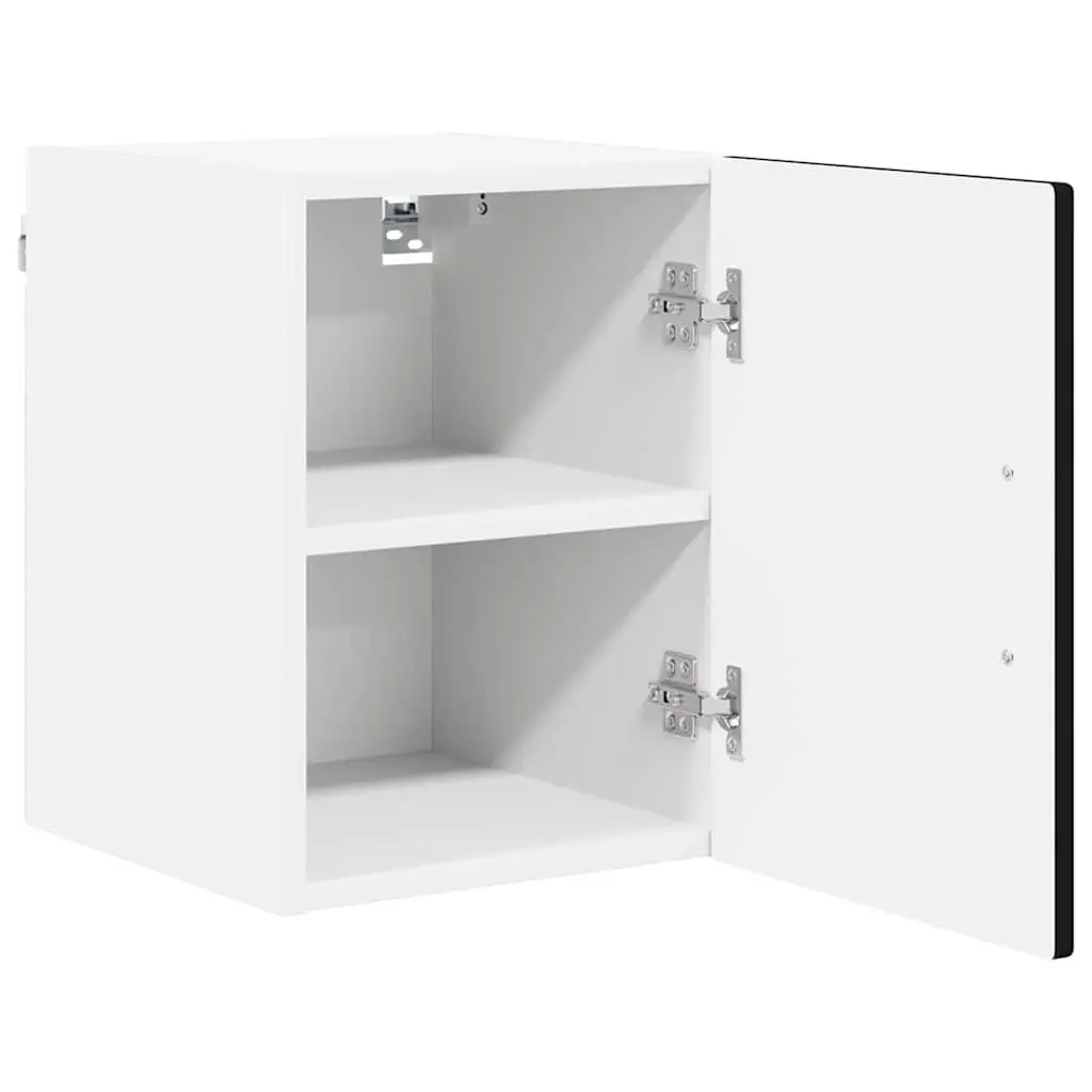 Wall Cabinet Kitchen Storage Black 30 x 31 x 40 cm Engineered Wood 2 Pieces