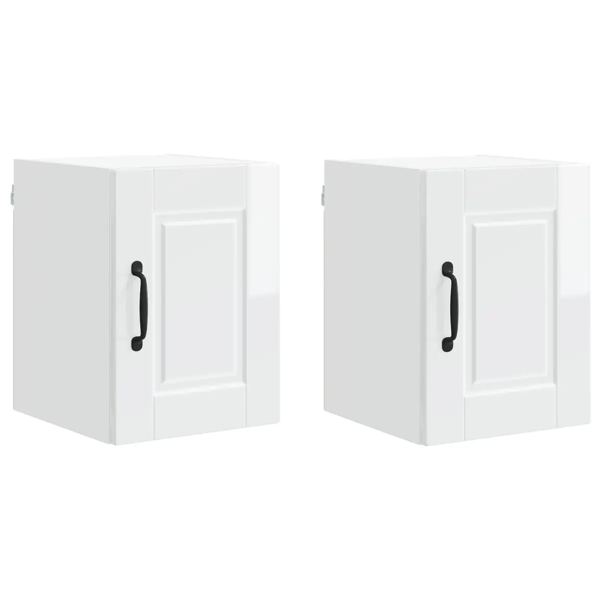 Wall Cabinet High Gloss White 30x31x40cm Engineered Wood 2 pcs