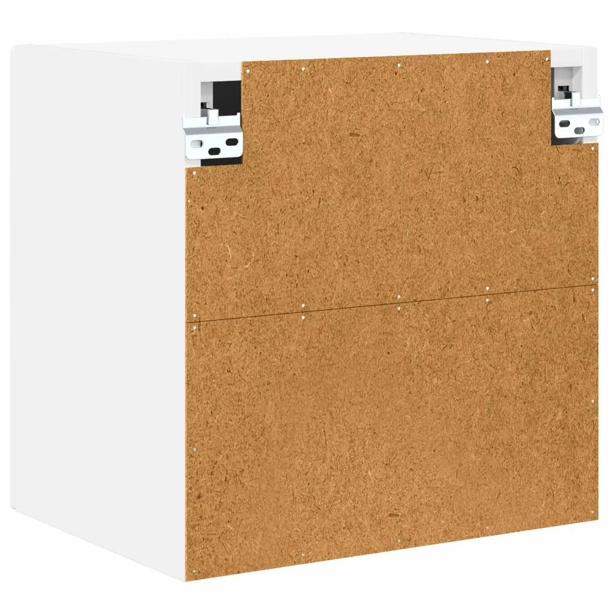 White Engineered Wood Wall Cabinet Set for Kitchen