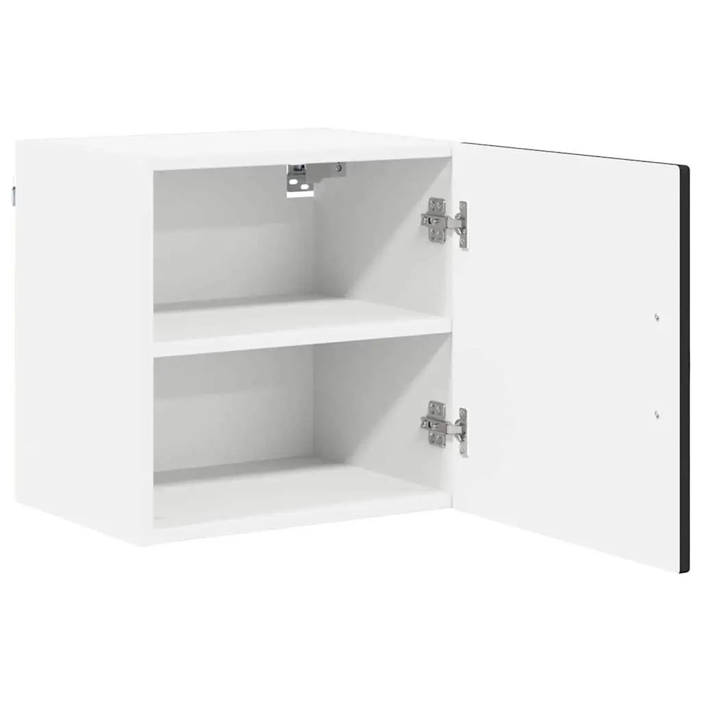 Wall Cabinet Black Engineered Wood 40x31x40 cm
